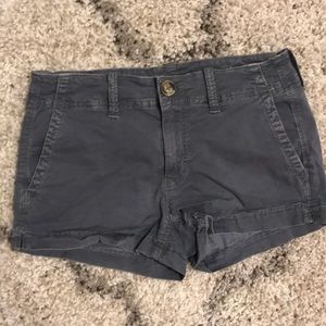 American Eagle navy blue grayish short shorts
